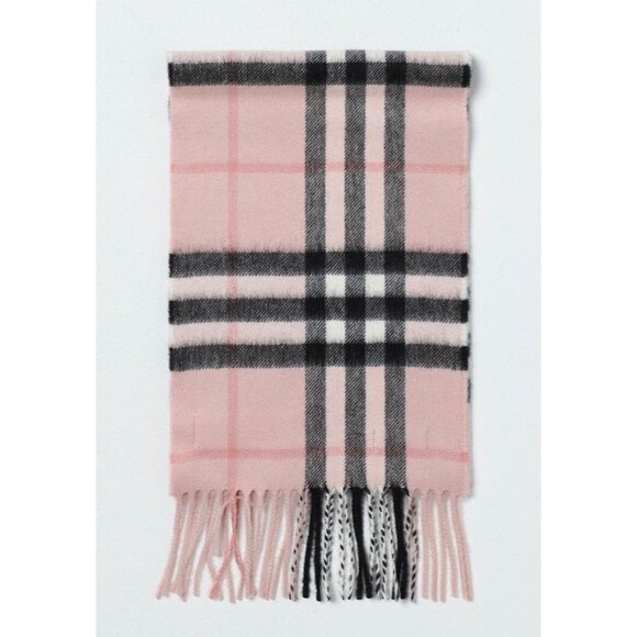 Burberry Kids Heritage Check Cashmere Scarf Ash Rose 8083112 - Picture 1 of 10